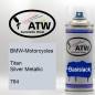 Preview: BMW-Motorcycles, Titan Silver Metallic, 764: 400ml Sprühdose, von ATW Autoteile West.